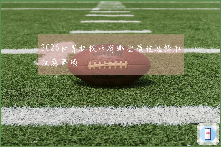 2026世界杯投注有哪些最佳选择和注意事项